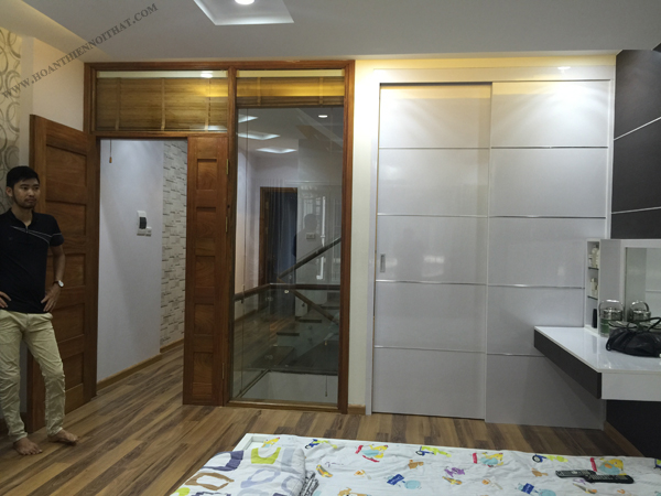 phòng ngủ nhà liền kề văn phú, thiết kế nội thất nhà đẹp